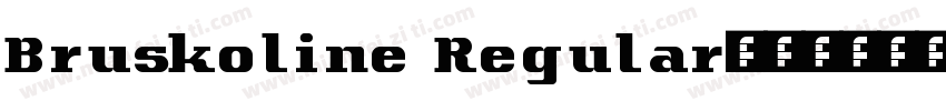 Bruskoline Regular字体转换